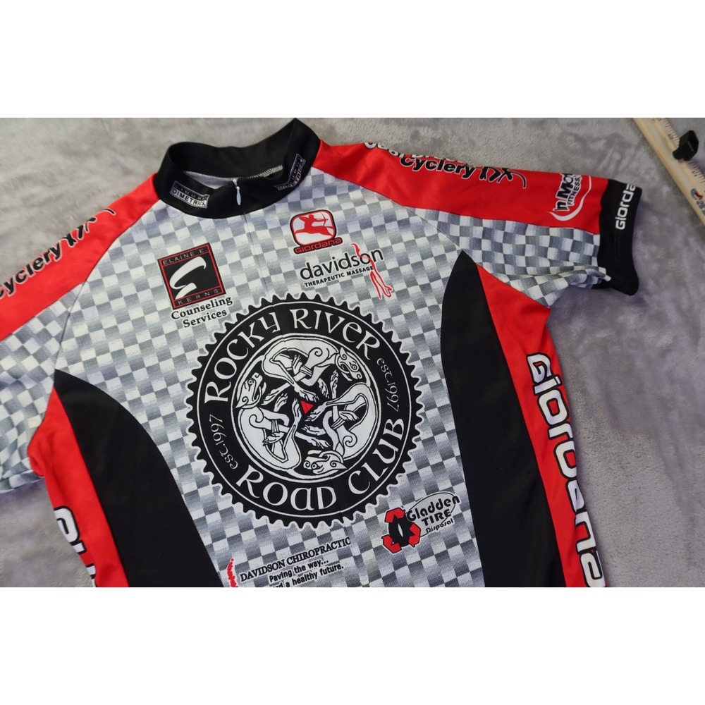 Giordana Rocky River Road Club Cycling‎ Jersey Shirt Men's Size L